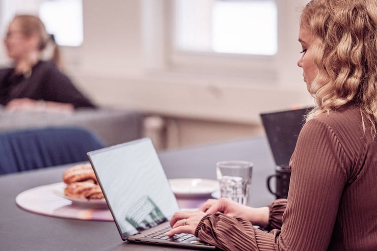 Loihde - Working on laptop computer - DSCF3064 - 1920 x 1280