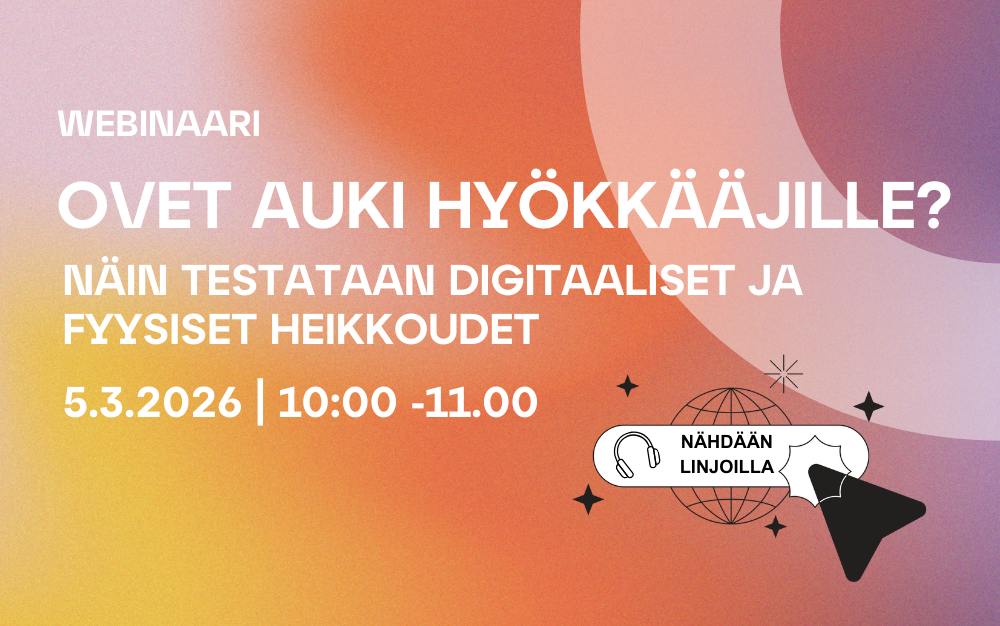 Webinaari Ovet auki hyökkääjille